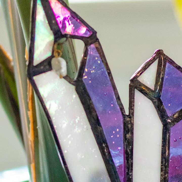 Lost & Found Design - Wholesale Tuin/gazongrondpennen/pinnen - Glas-in-lood kristal fabriek Stake - Cluster 22