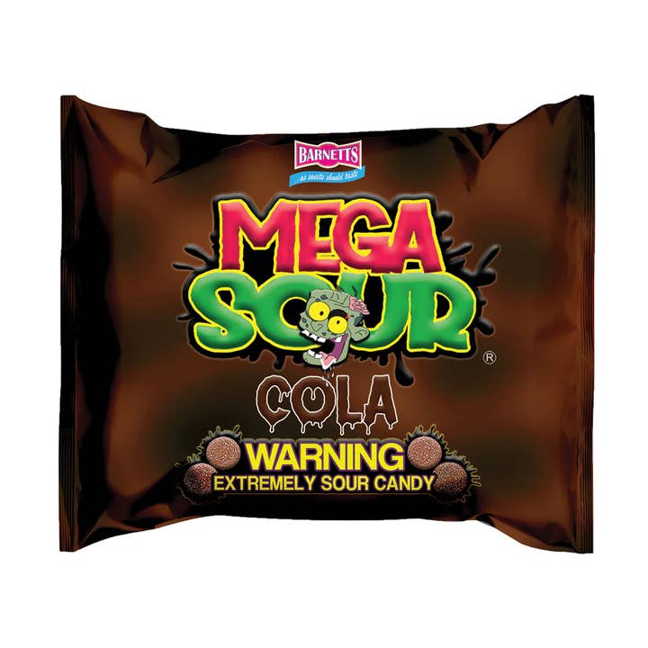 Barnetts Mega Sour Candy Sour Cola 12x104g for wholesale by CargoPirate