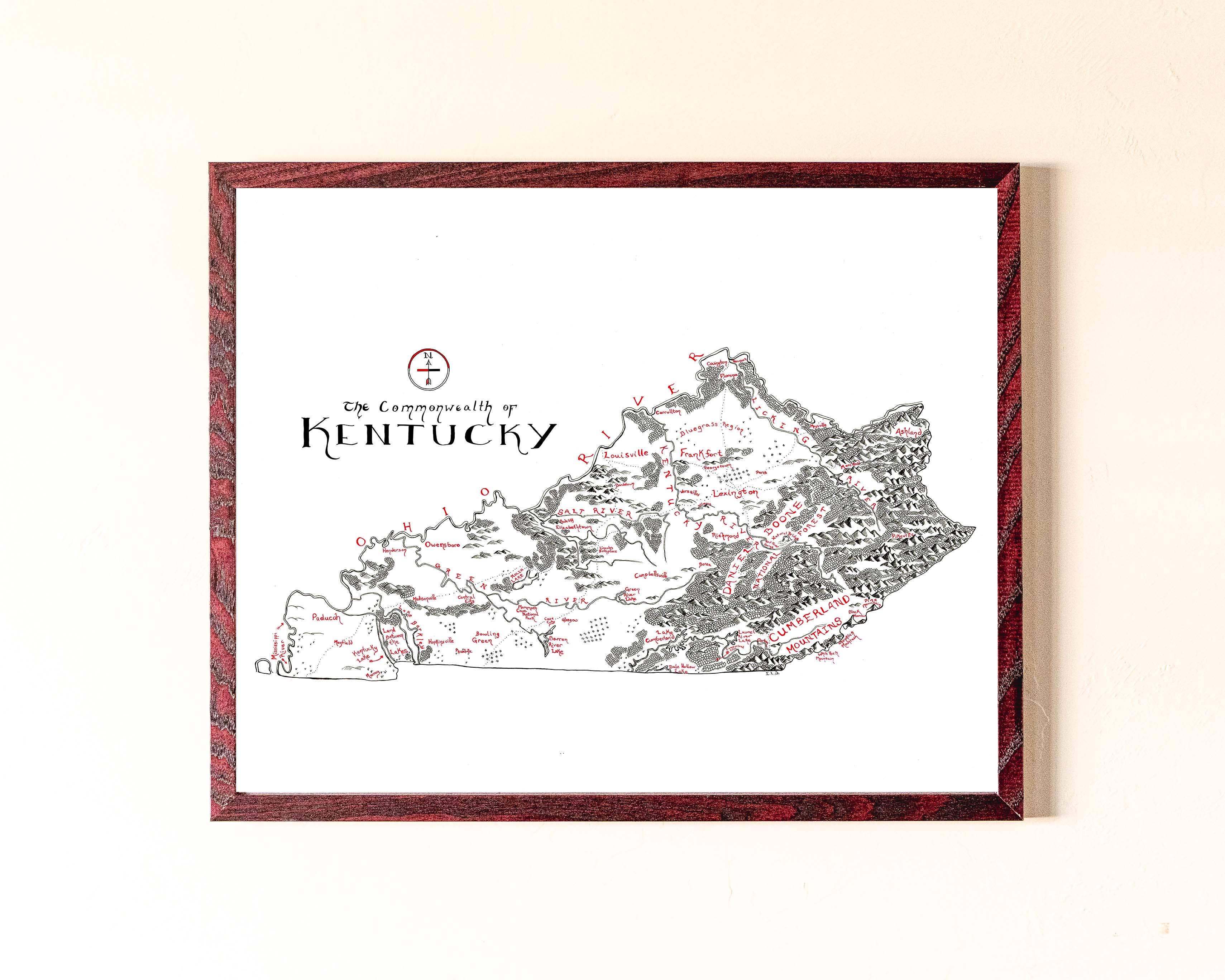 Lord of Maps - Wholesale Map - Kentucky Map10