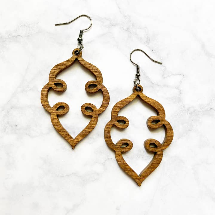 Wood Earrings for wholesale by Simply Living Shop