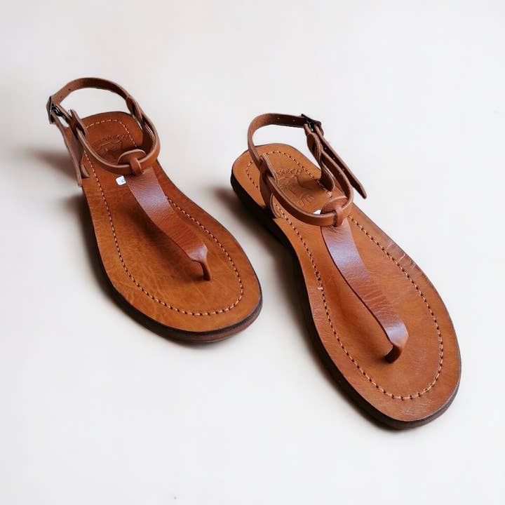 Handcrafted Moroccan Leather Sandals for Women for wholesale by HandmadeBestSeller