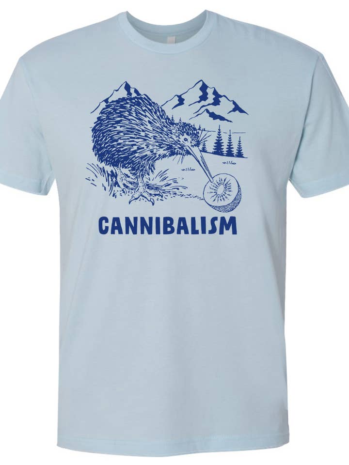 Shirtmandude Co - Wholesale Screen Printed T-Shirt - Unisex - Kiwi Bird T Shirt Cannibalism Weird Funny Graphic Tee Ironic1