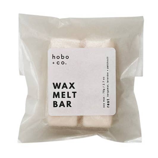 Rest wax melt bar for wholesale by hobo + co. candles