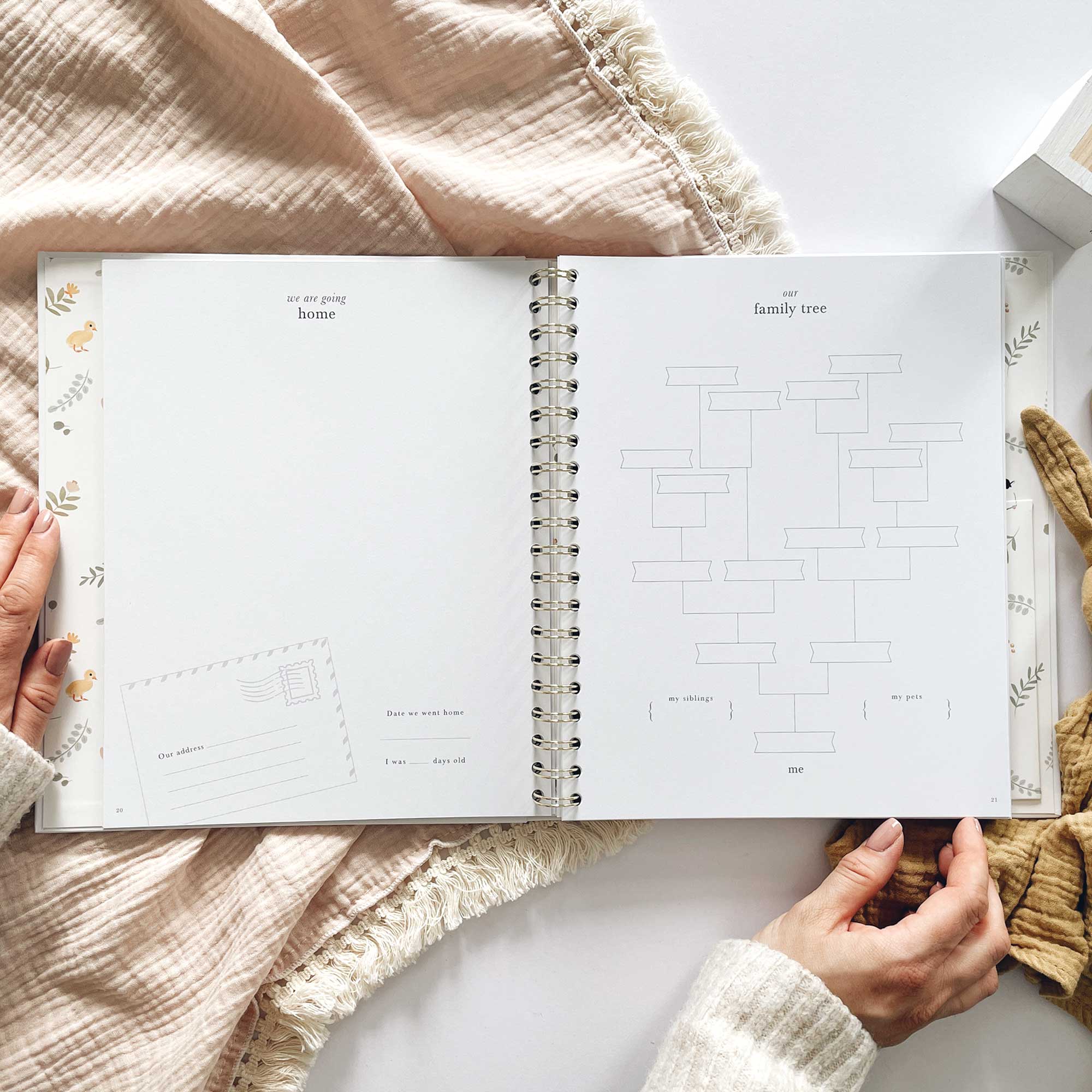 Blush And Gold - Wholesale Herinneringenboek - Kinderen en baby - My Baby Book (Dieren) luxe bewaarschrift met memory book + doos7