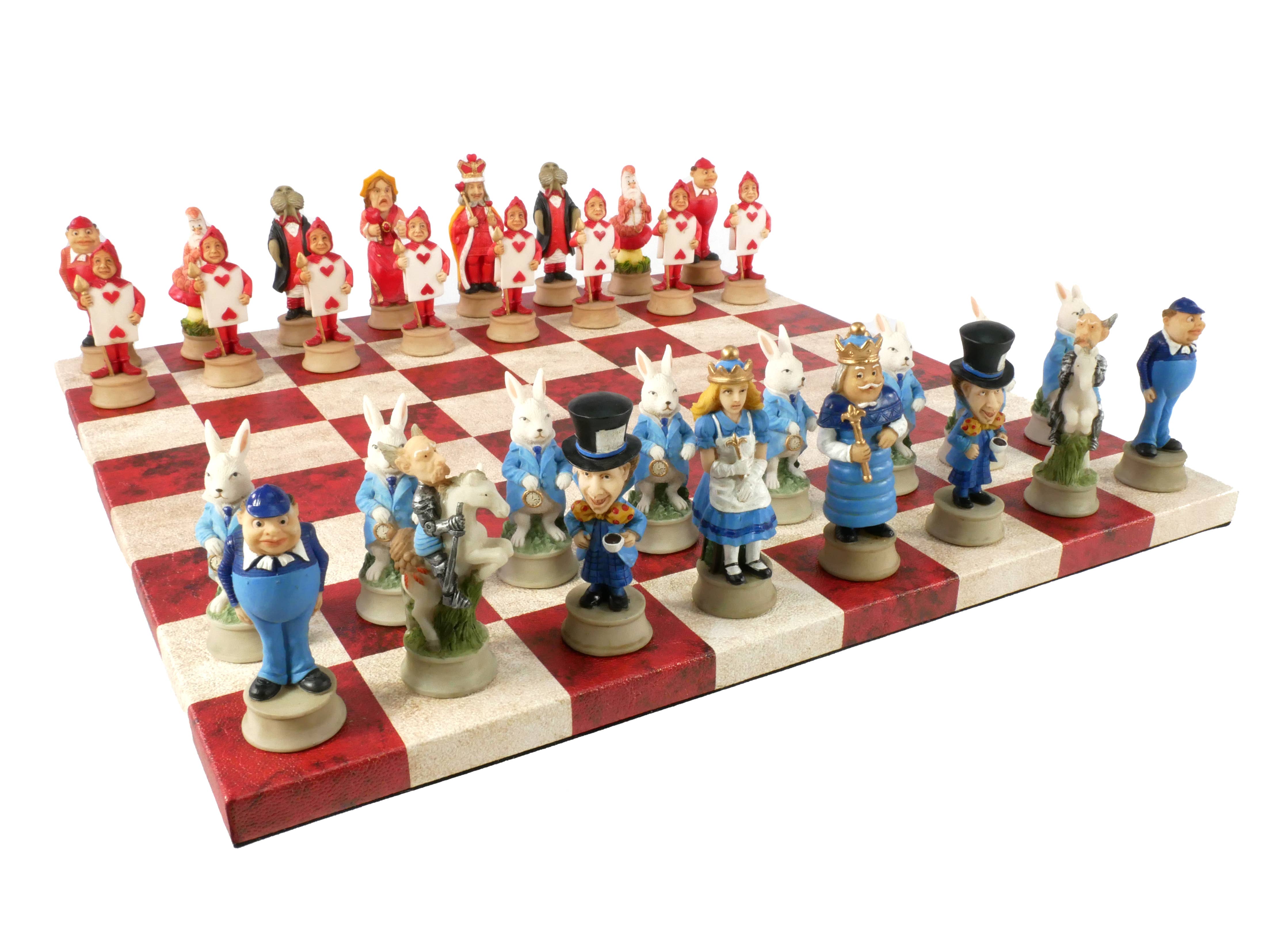 Chess Set - Large Metal Staunton Men on Marble Decoupage Chess Board –  WorldWise Imports