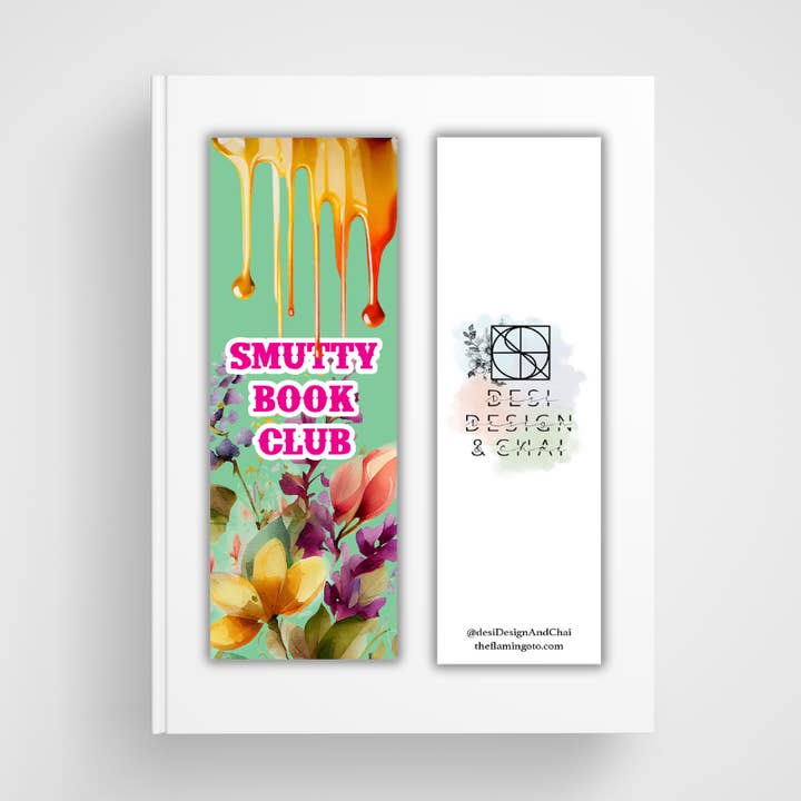 Lesezeichen „Smutty Book Club“ für den Großhandel von Desi design and chai