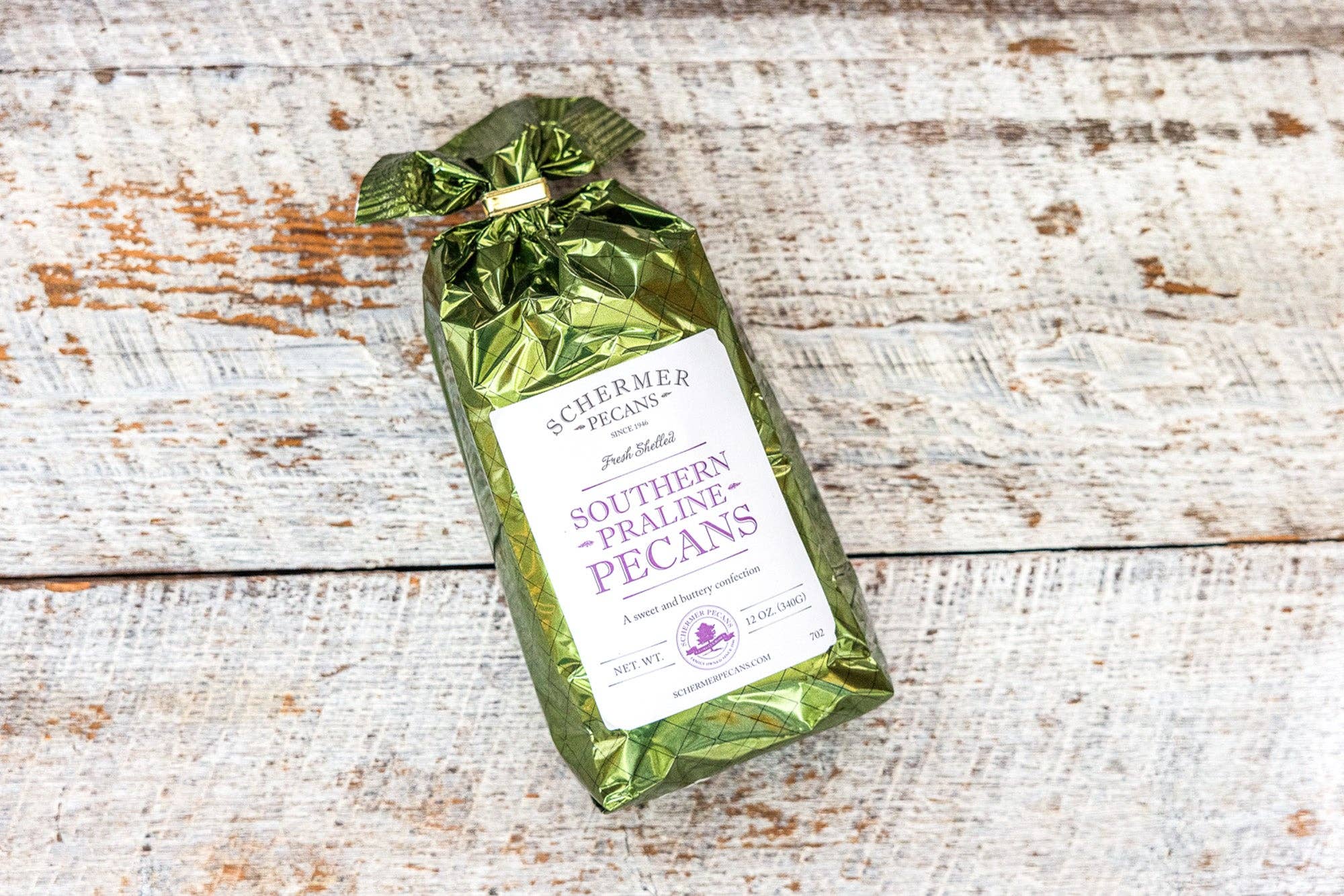 Schermer Pecans - Wholesale Nuts - SOUTHERN PRALINE PECANS - Georgia Grown - 12 Foil Bags/Case