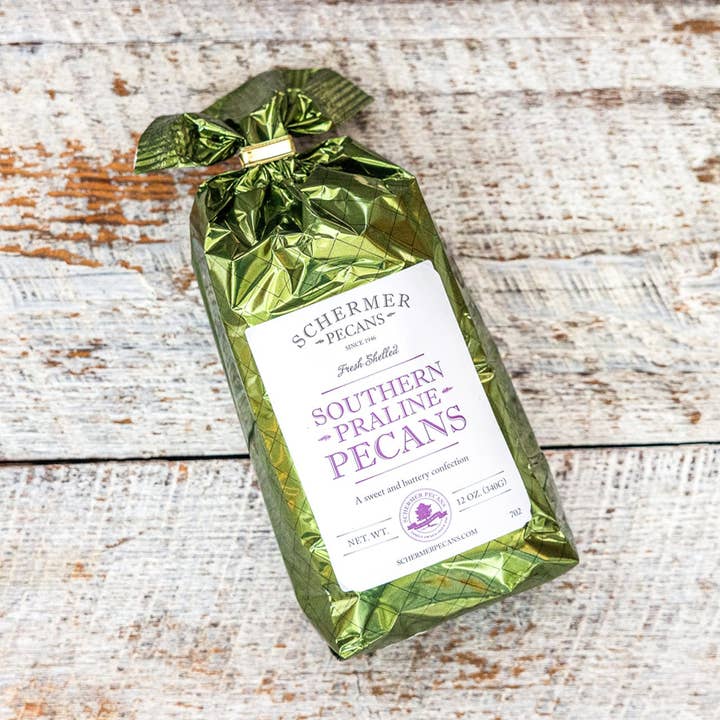 Schermer Pecans - Wholesale Nuts - SOUTHERN PRALINE PECANS - Georgia Grown - 12 Foil Bags/Case 0