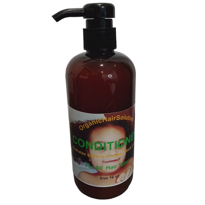 Acondicionador orgánico para niños, con aloe vera, vitamina E, rosa mosqueta, aceite de ricino, árbol de té, argán, macadamia, extracto de coco y jojoba para venta al por mayor de Organic Hair Solution