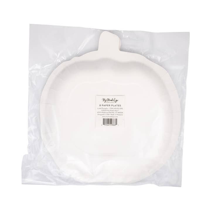 My Mind’s Eye - Wholesale Disposable Plate - PLPL1392 - Pumpkin Shaped Plate2