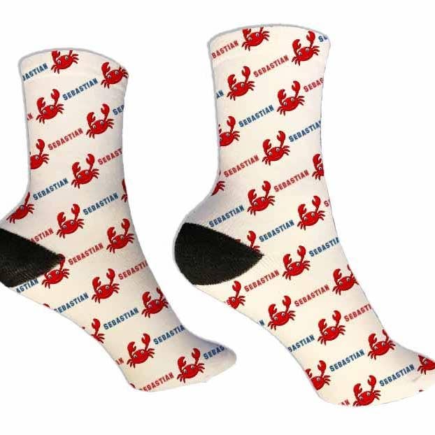 Calcetines personalizados cangrejo para venta al por mayor de Potter's Printing
