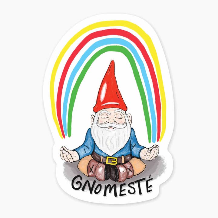 Gnomeste - Autocollant artistique de 3 pouces pour la vente par Nice Enough Stickers