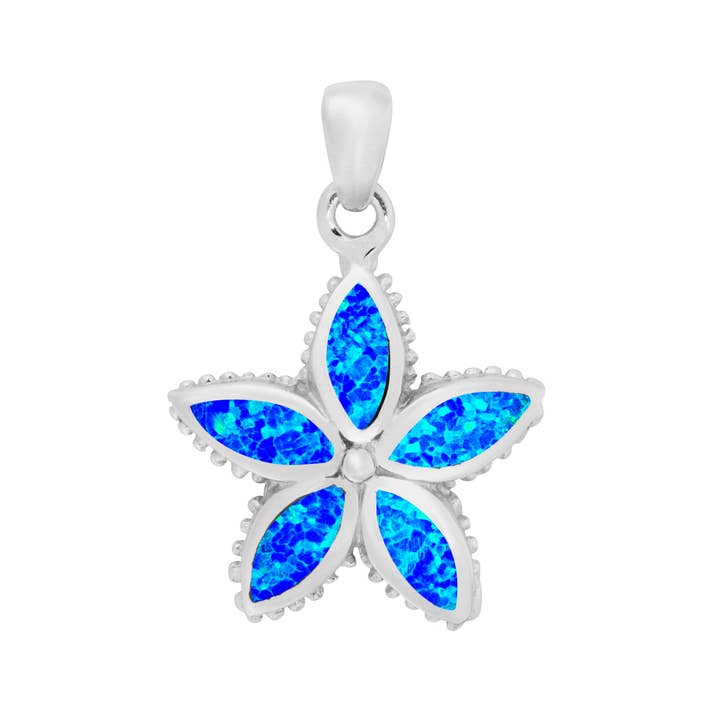 Blue Opal Starfish Pendant (USA-DDP) for wholesale by Silver Jewellery Cavern Wholesale