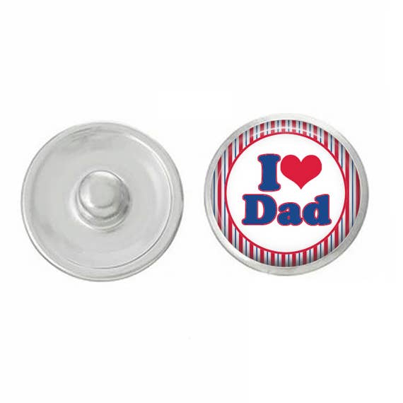 Papa Snap Snap Snap Bijoux - I Love Dad pour la vente par Say It in A Snap Jewelry