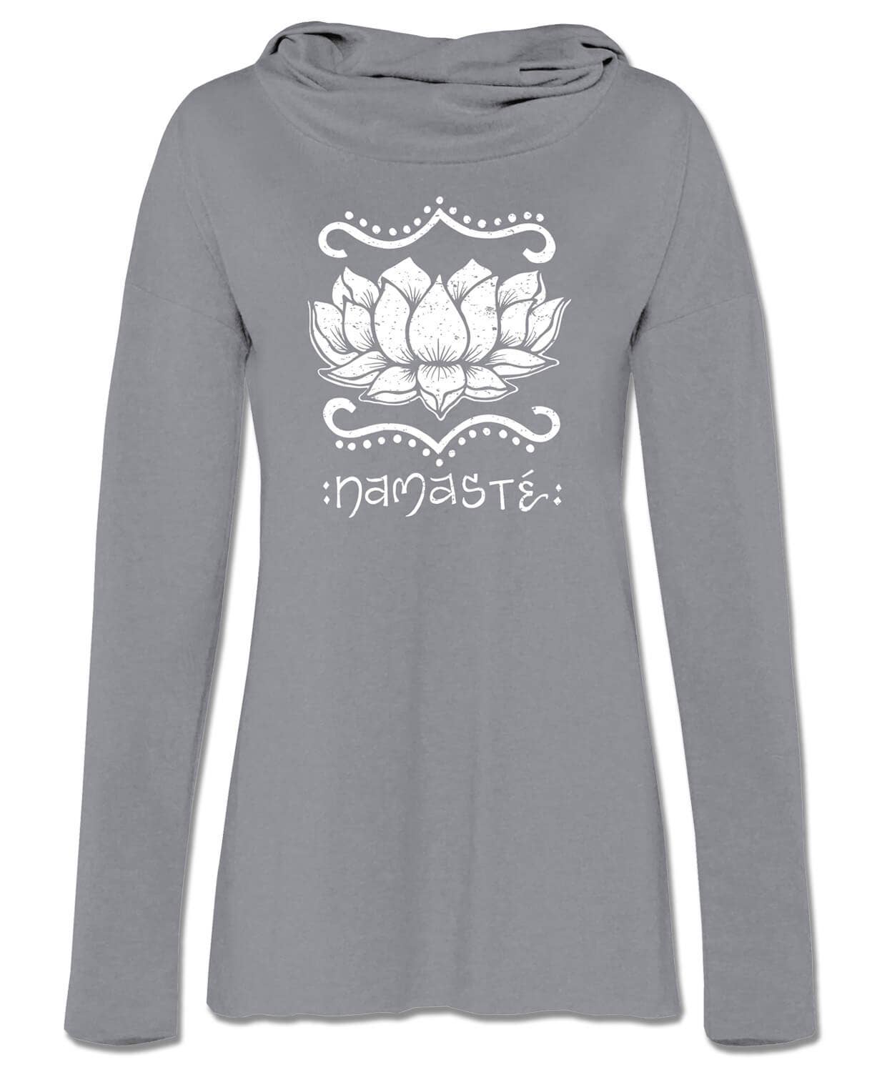 Soul Flower - Wholesale Hoodie - Women's - Namaste Lotus Cowl Yoga Hoody4