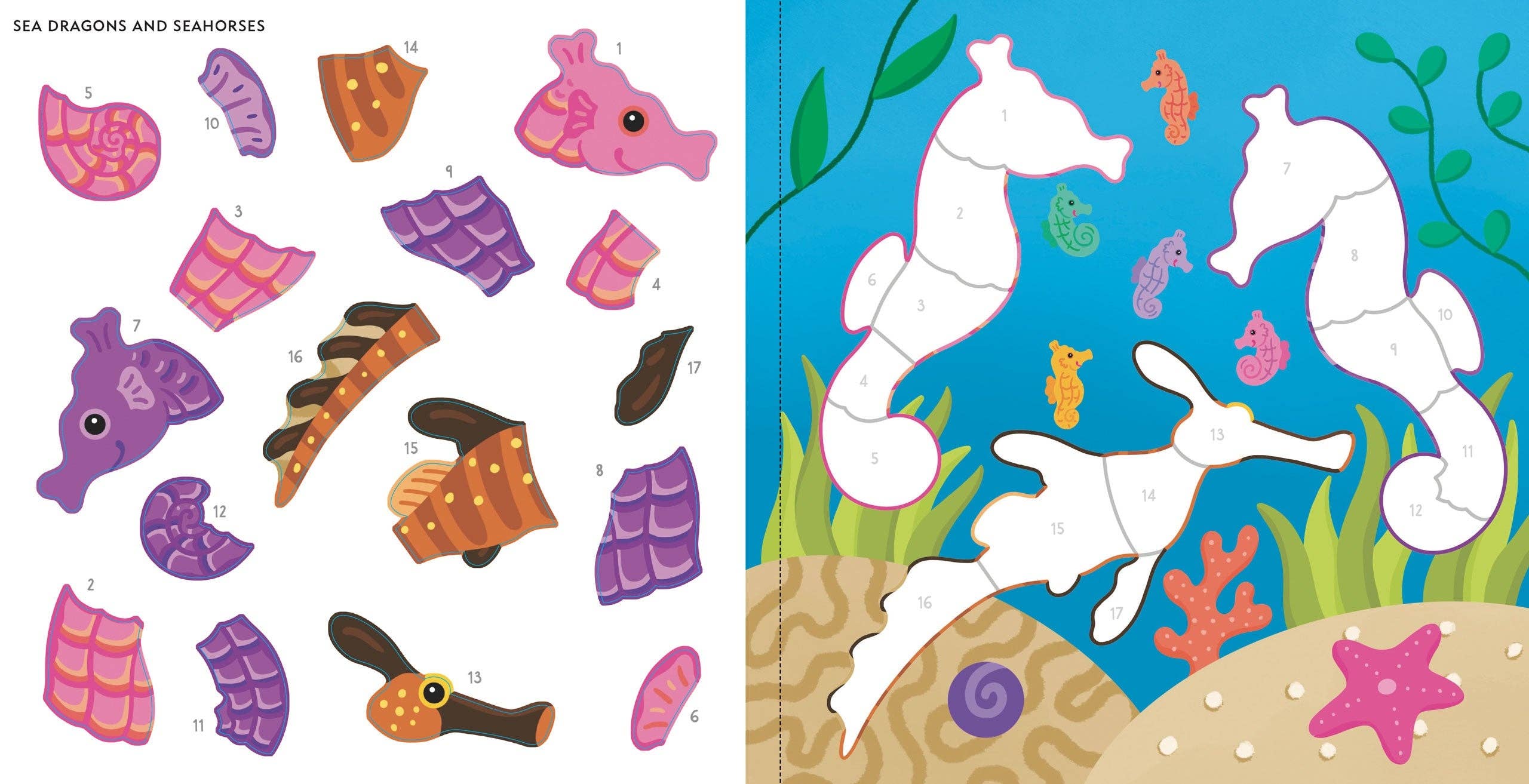 Peter Pauper Press - Wholesale Sticker - Kids & Baby - My First Color-by-Sticker Book - At the Aquarium5