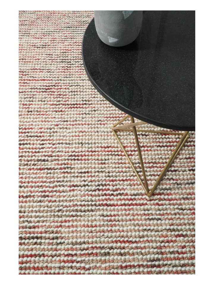 5x8 and 8x10 Hand Made Pink Woolen Chunky and Soft Area Rug for wholesale by The Rug Decor, Inc.