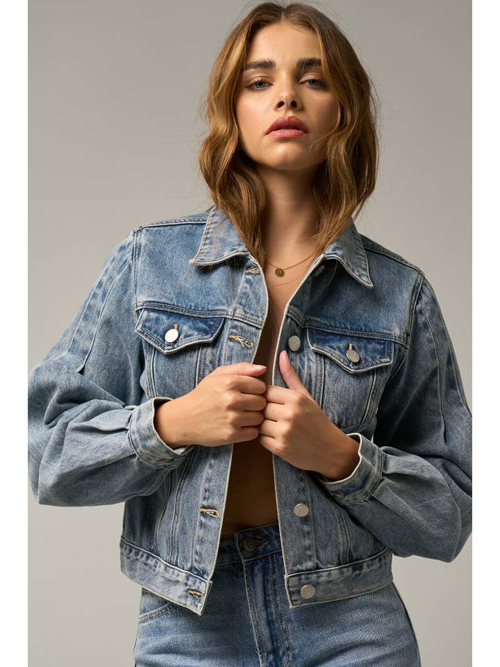 Insane Gene USA - Wholesale Denim Jacket - Women's - Puff Denim Jacket2