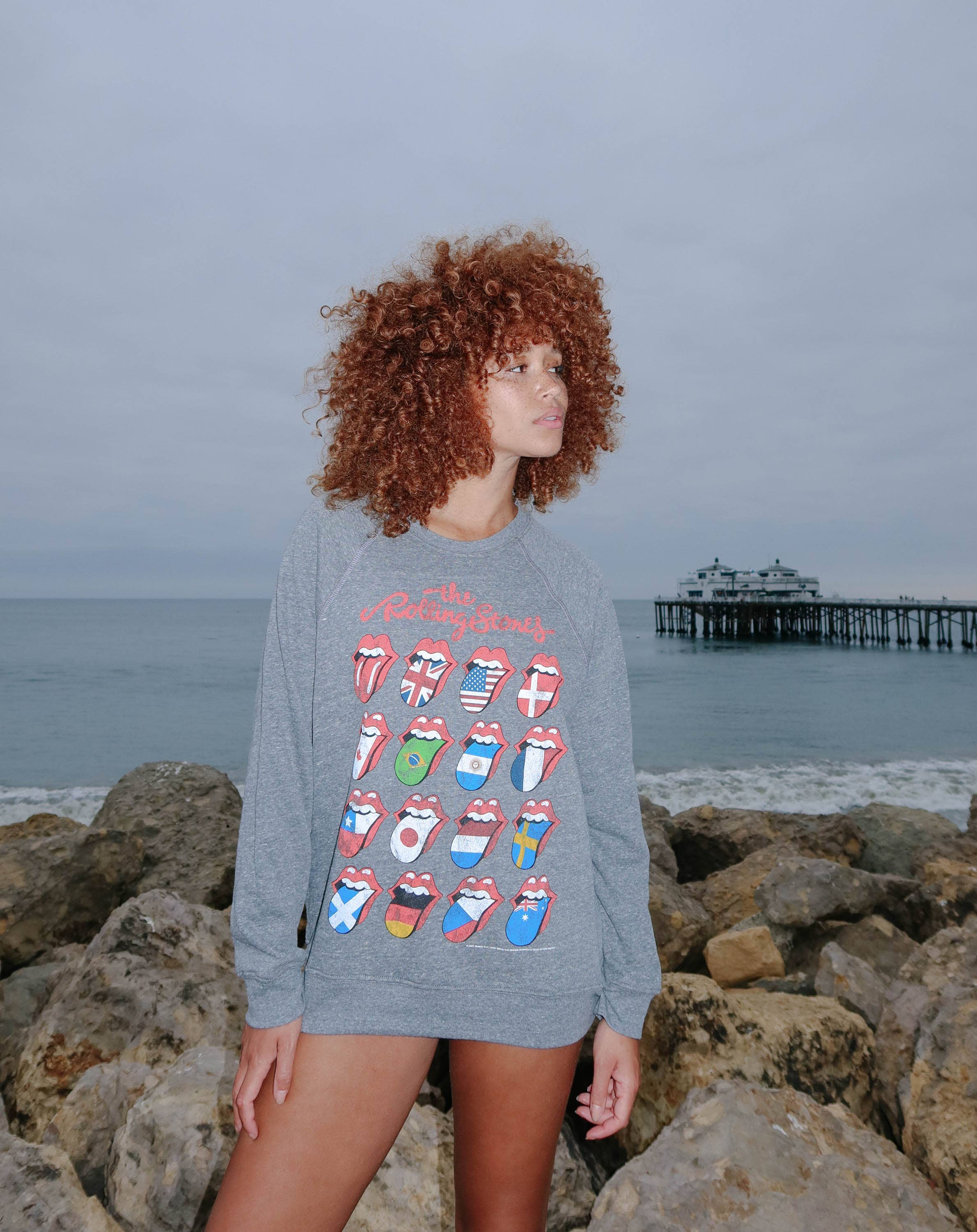 People Of Leisure - Vendita all'ingrosso Felpa stampata - Donna - Felpa in pile Rolling Stones World Tour6