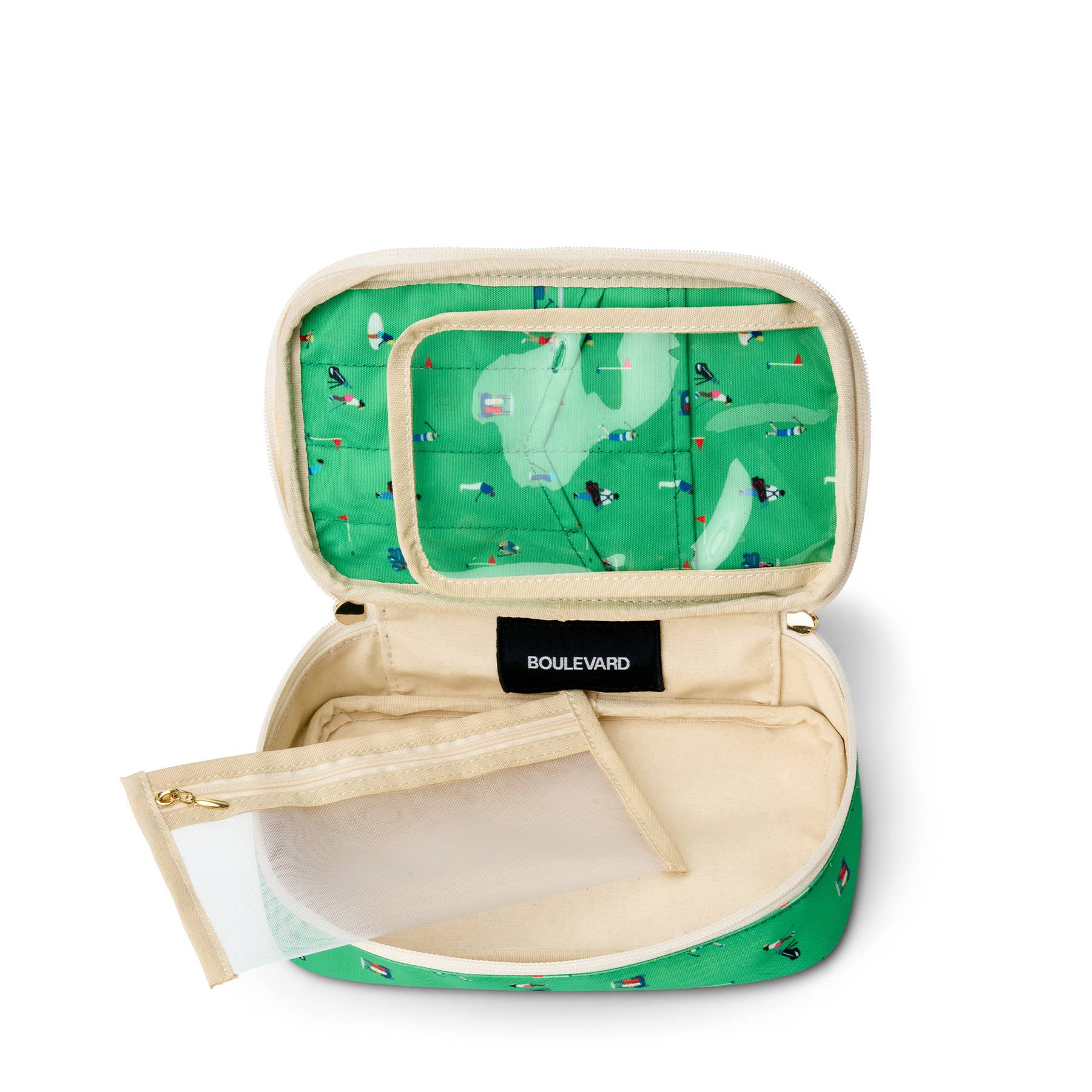 Boulevard - Wholesale Makeup/Cosmetic Bag - "Megan" Nylon and Leather Makeup Case (Personalizable)32