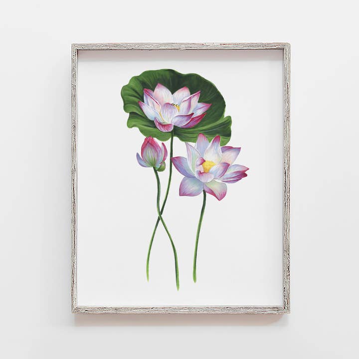Lotus Flower Art Print for wholesale by JesMarried