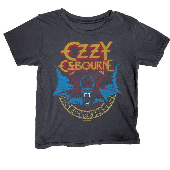 Maglietta Classica Pipistrello di Ozzy Osbourne per la vendita all'ingrosso da parte di Rowdy Sprout