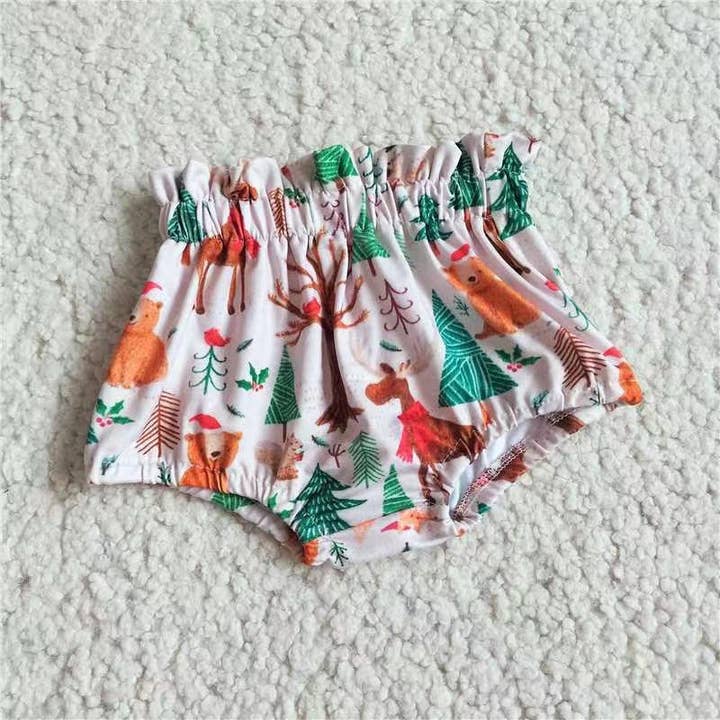 Baby Girls Chrsitmas deer bummies bloomers for wholesale by Aier Wholesale