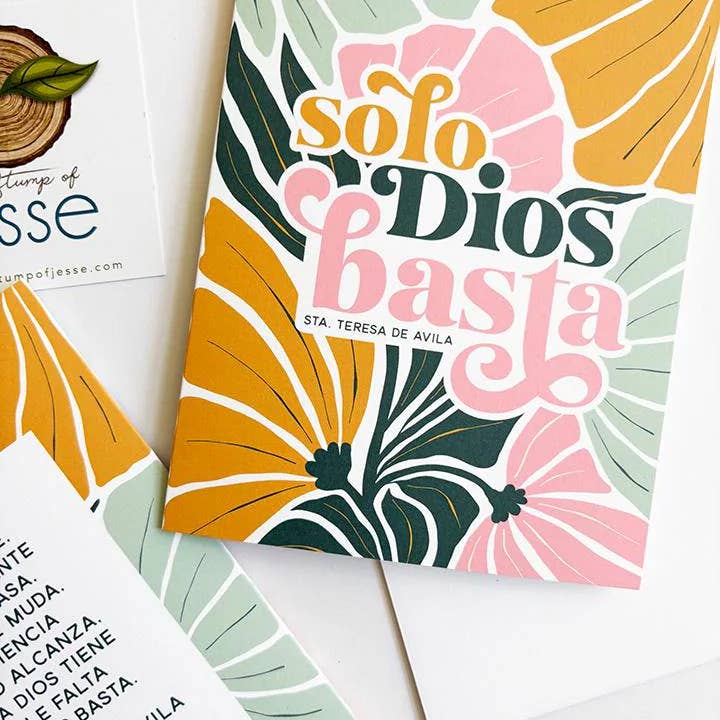 Tarjeta de Felicitación Solo Dios Basta | Santa Teresa de Ávila Católica para venta al por mayor de The Stump of Jesse