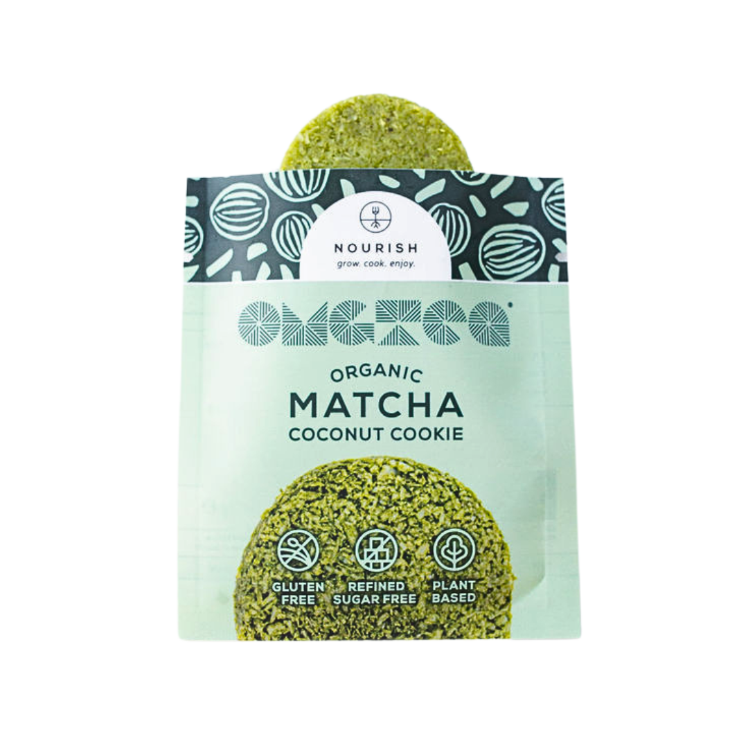 Nourish - Wholesale Cookie - Organic Matcha Coconut Cookie single serve 20g SRP of 142
