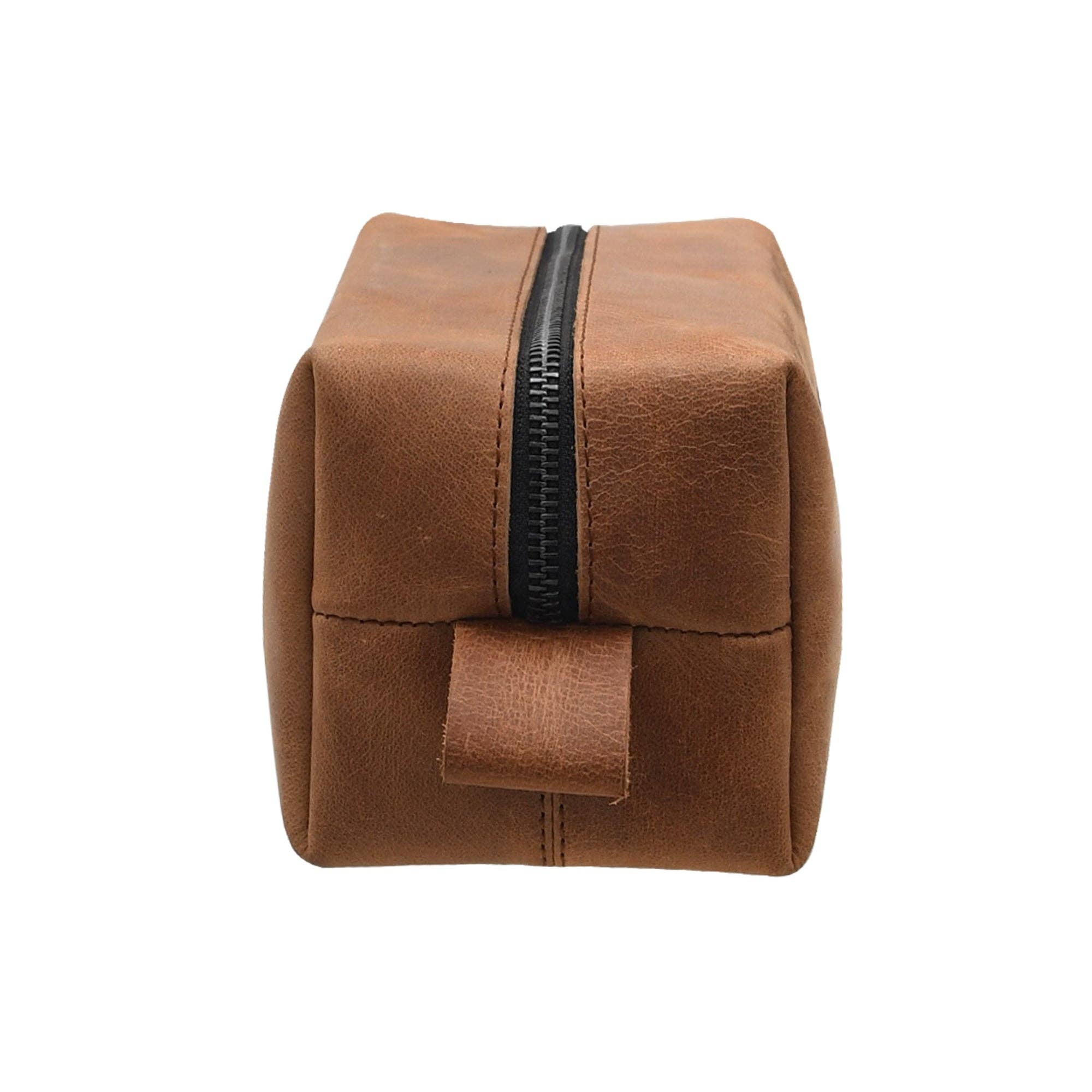 USA Leather Shop - Vente Trousse de toilette – unisexe - Trousse de toilette en toile cirée Campagne Sac de voyage en cuir3