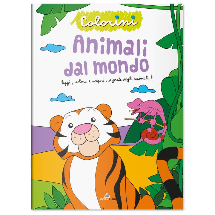 Educational srl - Venta al por mayor Libro para colorear - Niños y bebés - Libros para colorear en italiano - Colorini - Animales del mundo