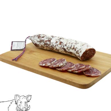 Sausage made in Auvergne with Wild Boar for wholesale by La cerise sur l'apéro