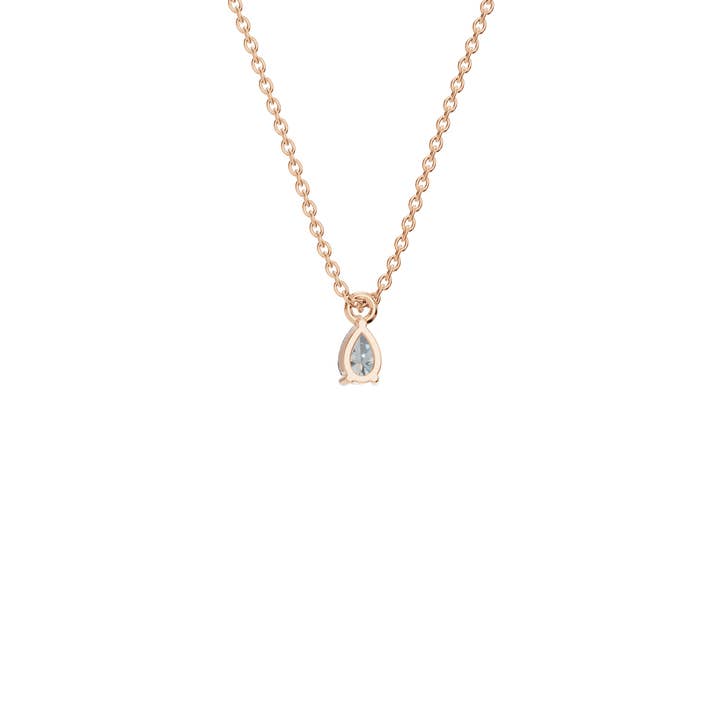 PureYou Jewelry - Venta al por mayor Collares con colgantes/abalorios - Colgante solitario de diamante en forma de pera de 0.50 quilates, collar de diamantes10
