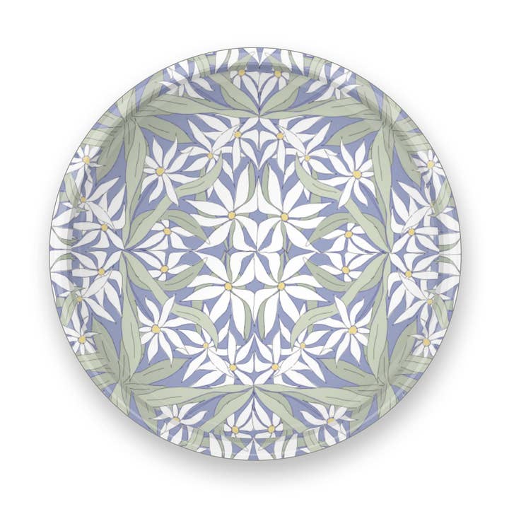 Motif floral blanc | Plateau pour la vente par MIAO Papeterie