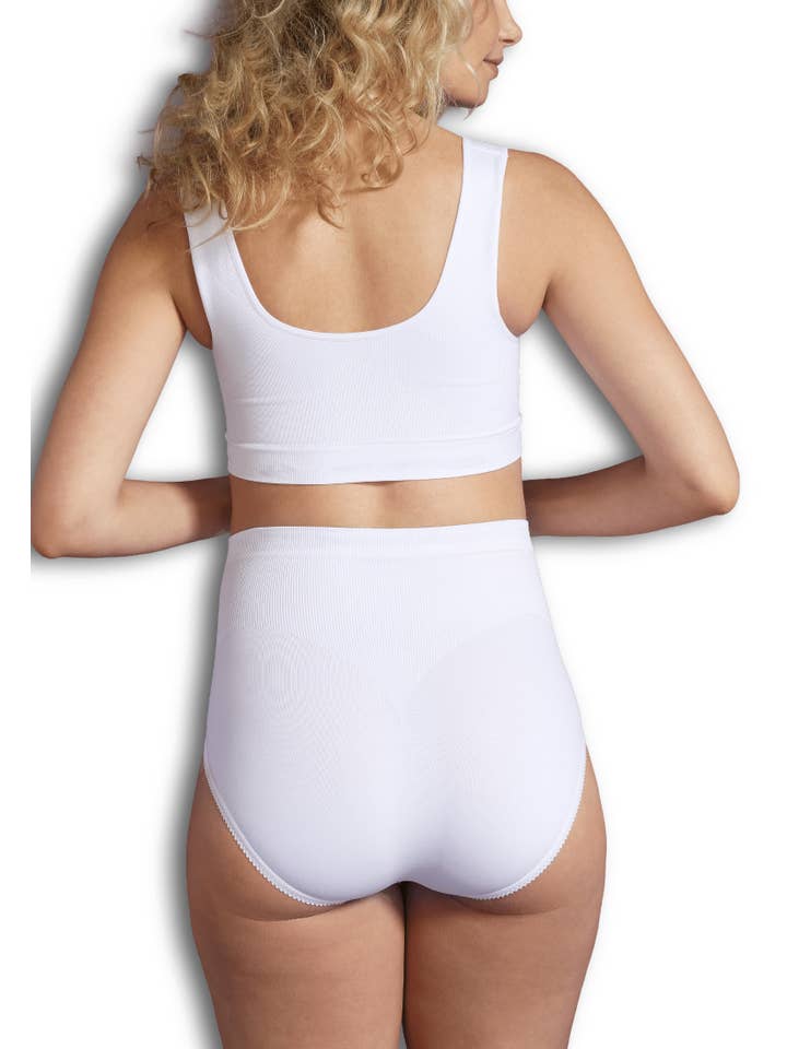 Carriwell - Vente Sous-vêtements - Culotte de maternité de soutien légère et sans coutures (blanche)5