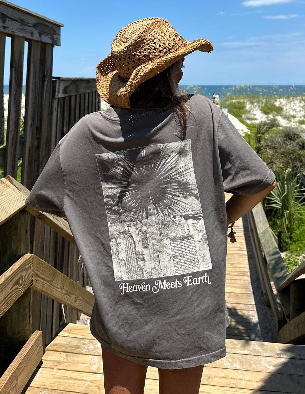 Elevated Faith - Wholesale T-shirt met print - Dames - Hemel Ontmoet Aarde Unisex T-shirt2