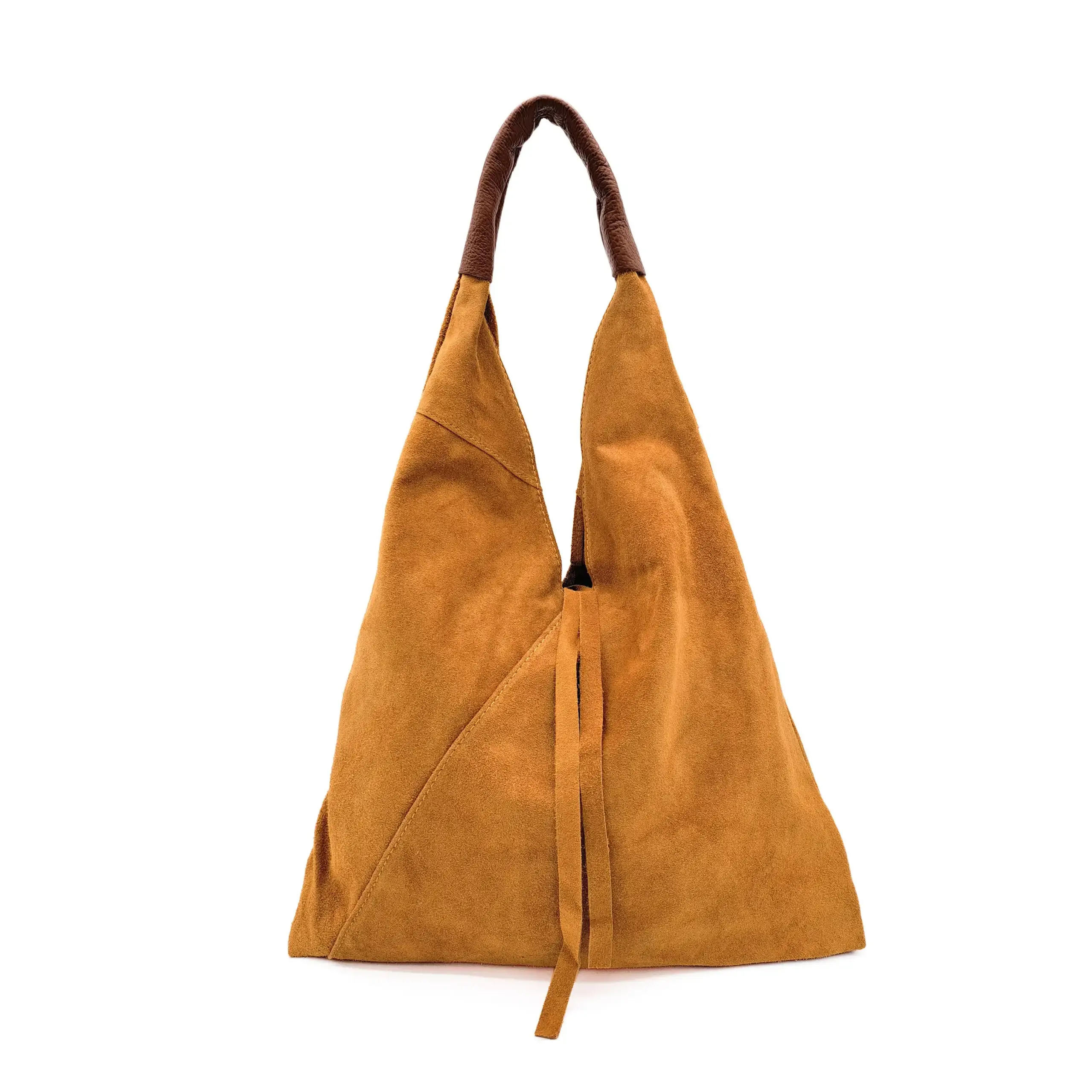 Ellas Trading - Wholesale Shoulder Bag - Women's - Drawstring Slouchy Italian Suede Tote Bag with Purse4