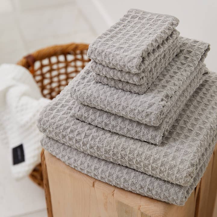 Geometry - Wholesale Bath Towel - Stone Waffle Bath Towel1
