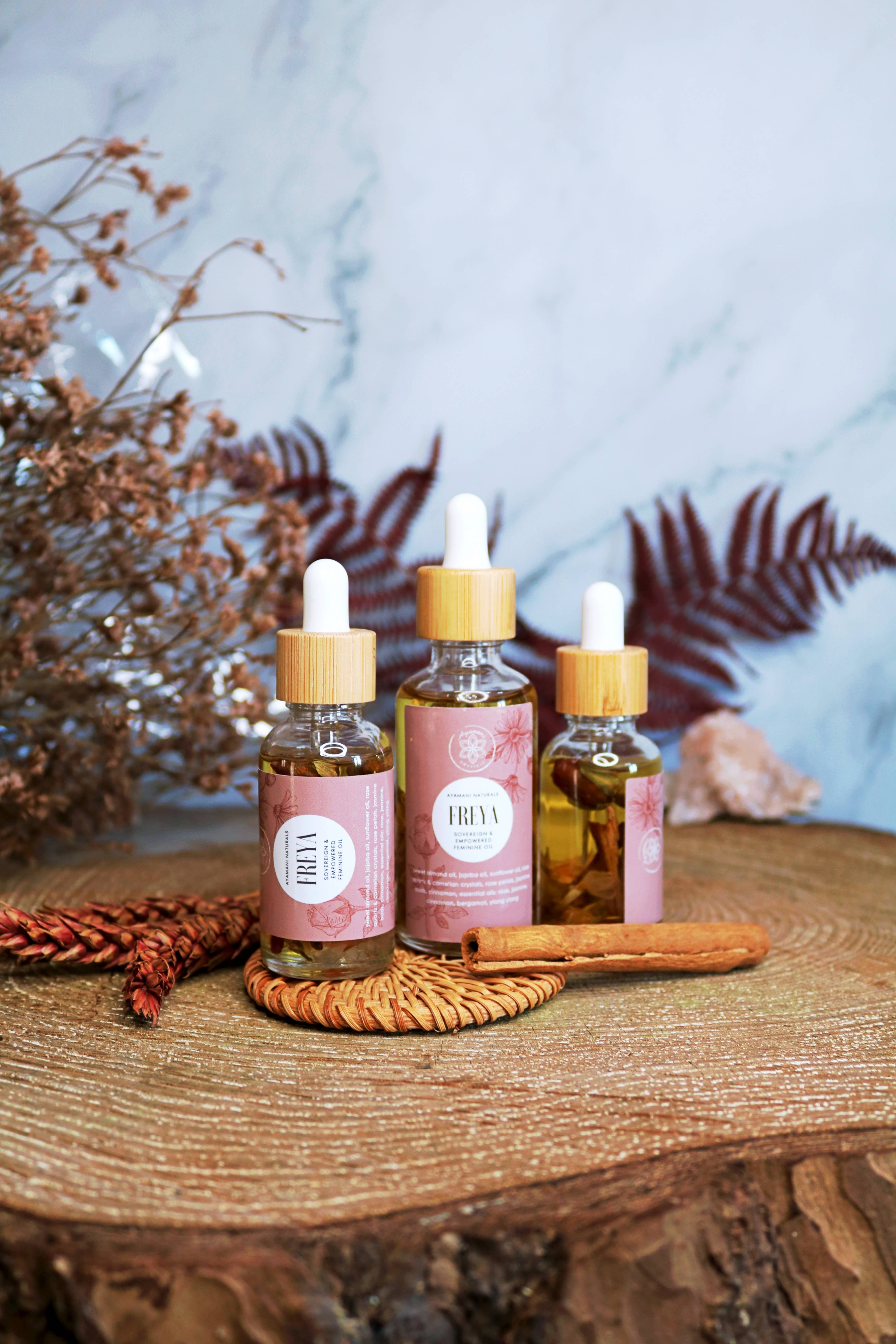 Ayamani Naturals - Wholesale Bath/Body Oil - FREYA Oil | Empowered Feminine Goddess Oil | Ritual & Body3