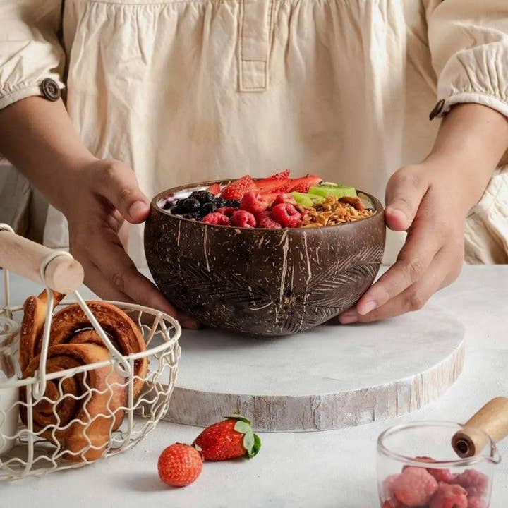 Livorganic Essentials LLC - Wholesale Bowl - Coconut Shell Bowl | Natural and Handcrafted3