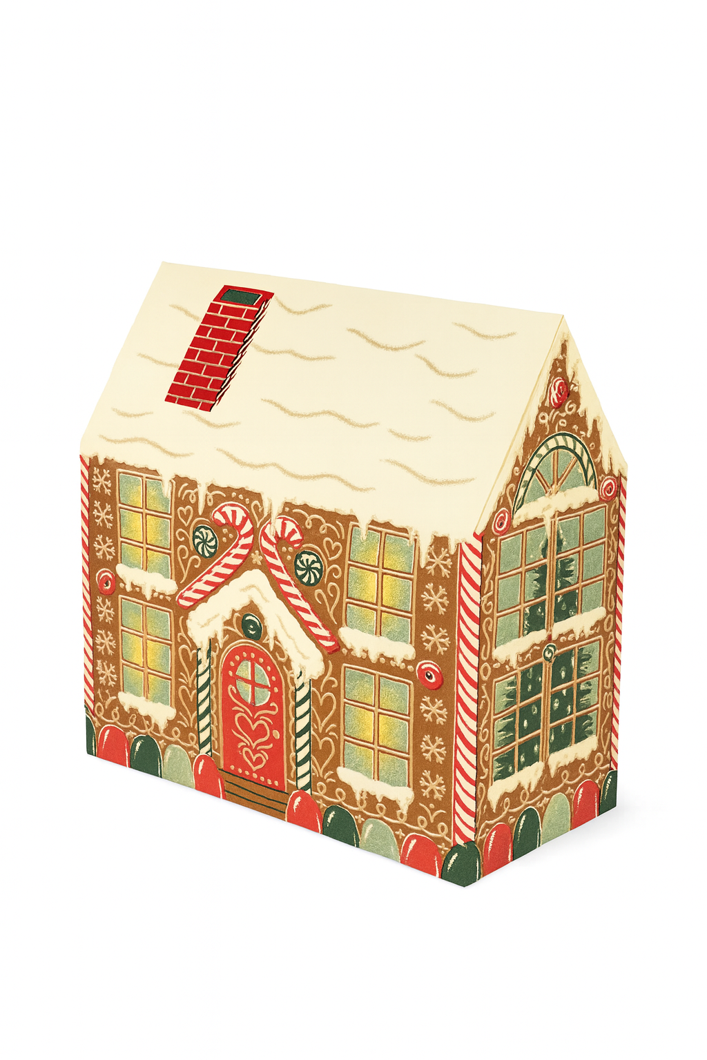 Wallflower Paper & Party - Wholesale Gift Bag - Gingerbread House Gift Bag2
