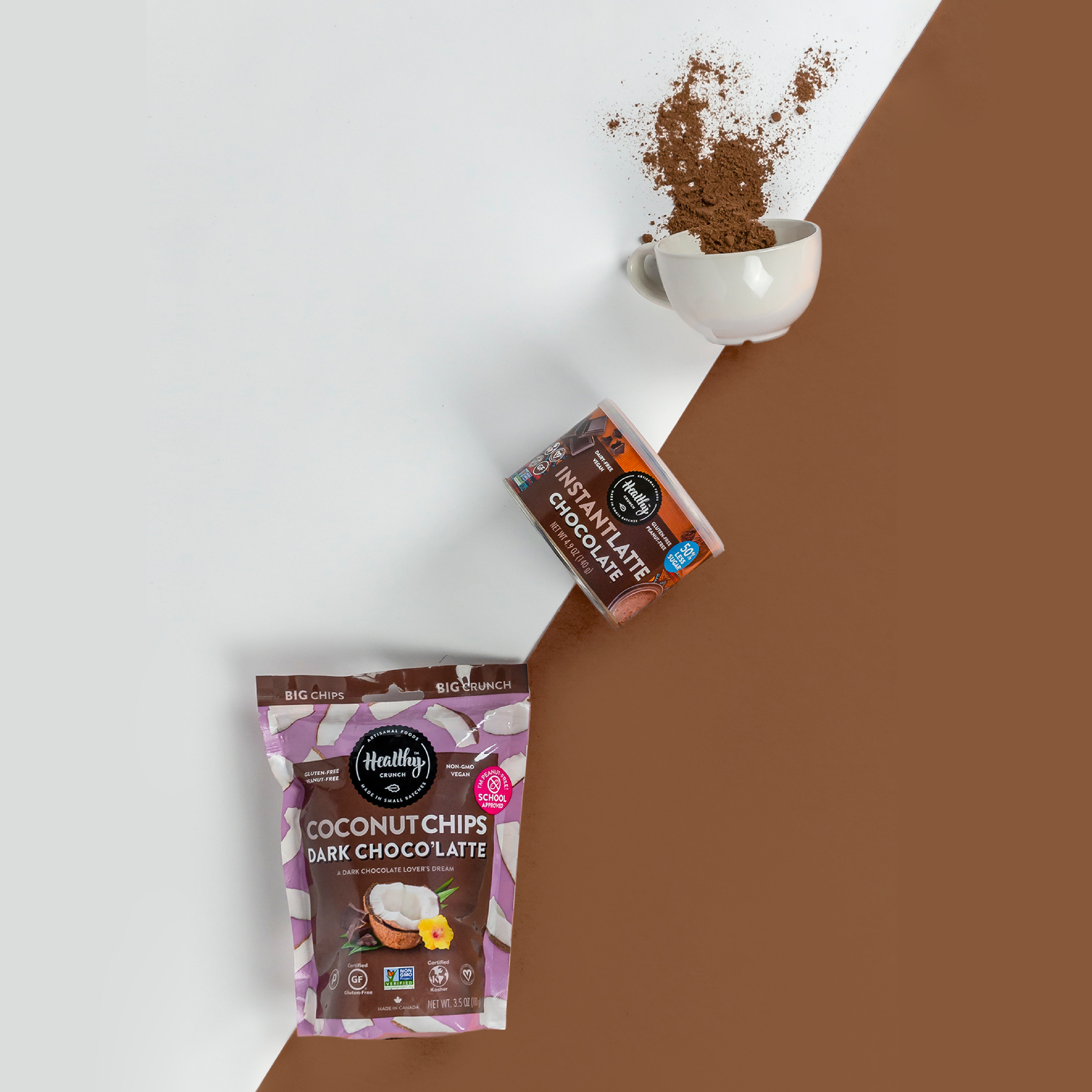 Healthy Crunch - Wholesale Chips - Dark Choco'Latte Coconut Chips4