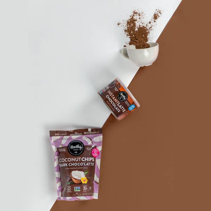 Healthy Crunch - Wholesale Chips - Dark Choco'Latte Coconut Chips4