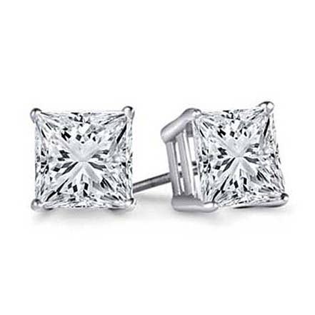 2,00 Cttw Princess Cut Swarovski Elements Crystal Studs por atacado de FASHIONISTAAA