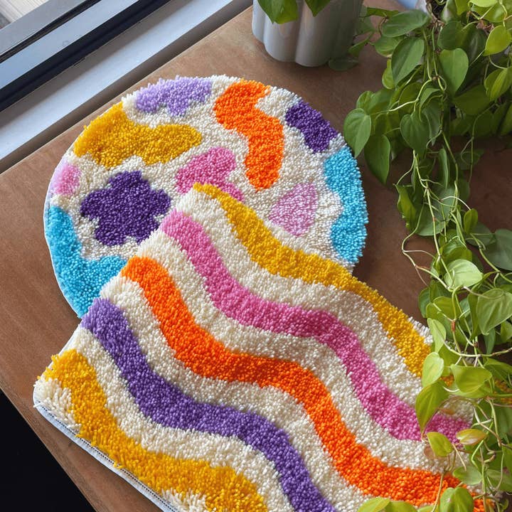 Craft Club - Wholesale DIY craft kit - WHIRL & WAVE BRIGHTS - Rug Making Kit6