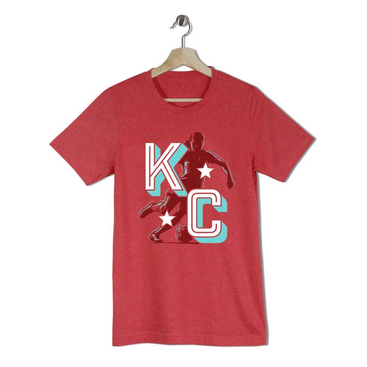 KC Women's Soccer Player for wholesale by Press Monkey Studio