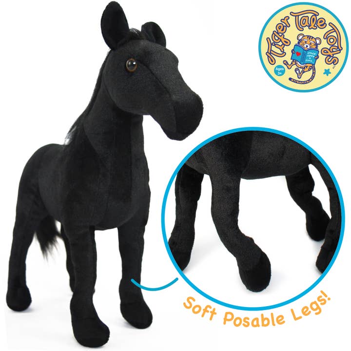VIAHART Toy Co. - Vendita all'ingrosso Peluche - Bambini e neonati - Ignacio The Black Stallion | Peluche di peluche da 18 pollici