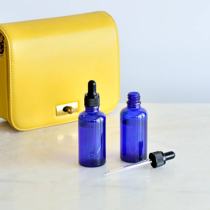 Youngever - Wholesale Essential Oil Holder - Youngever 12 Pack 2OZ Glass Dropper Bottles - Blue4