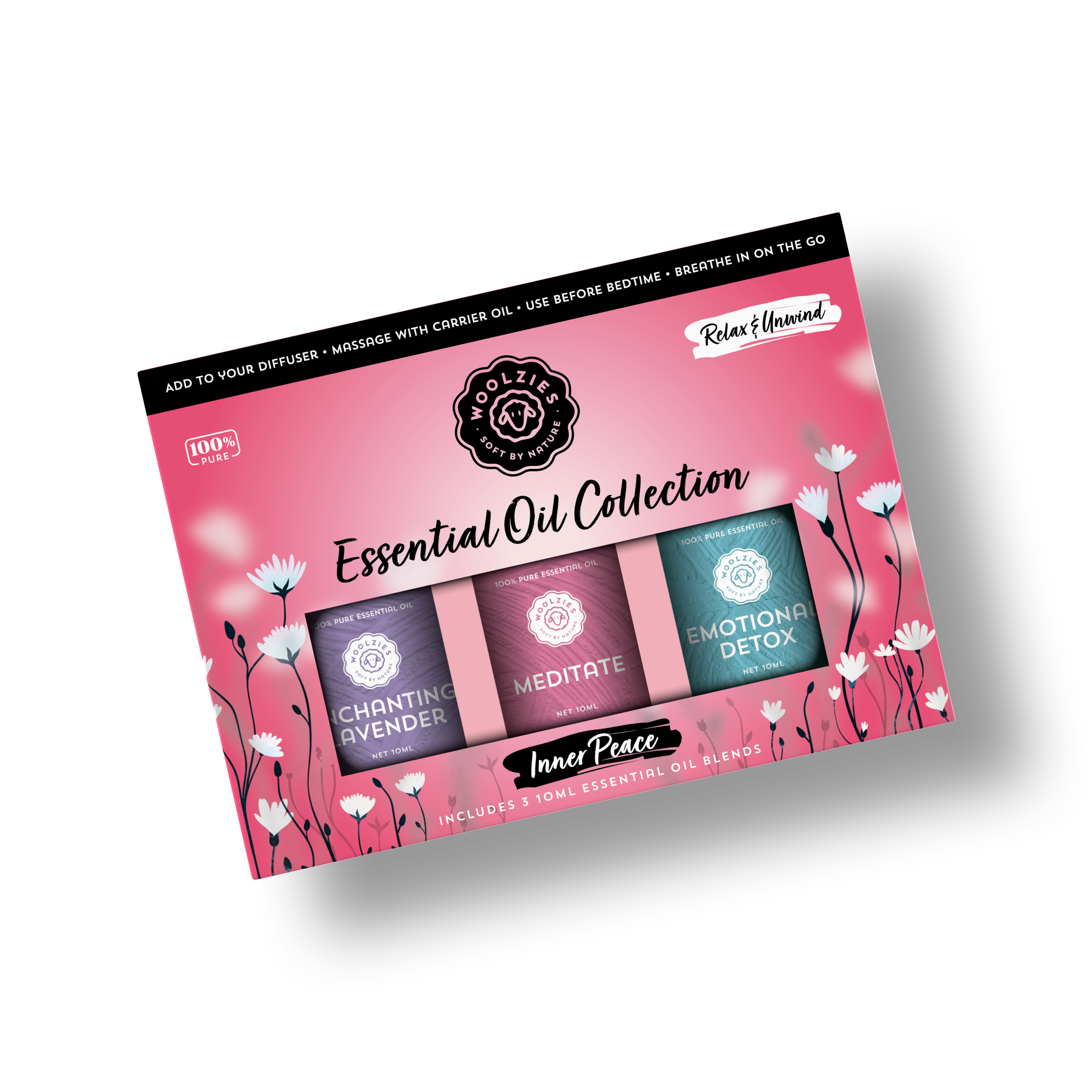 Woolzies - Wholesale Essential Oil - Inner Peace Essential Oil Collection- 3x10ml3