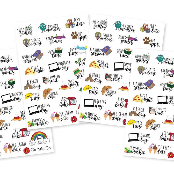 Icon Variety Schriftaufkleber für den Großhandel von Oh, Hello Paper & Gifts